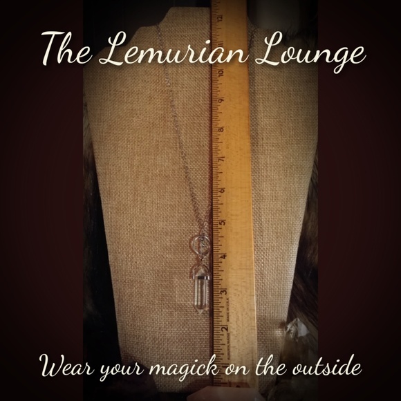 Natural Clear Quartz Chakra Boho Gypsy Necklace - Picture 3 of 6